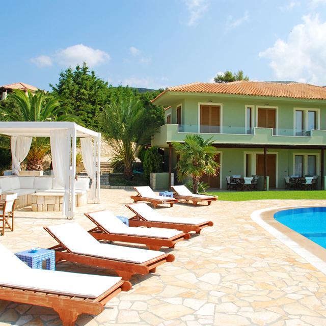Bijzondere accommodaties Appartementen Agnanti Pool Suites in Minia (Kefalonia, Griekenland)