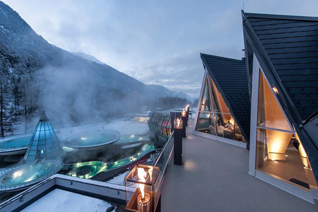 Pak de korting! skivakantie Sölden-Hochsölden ❄ 8 Dagen halfpension Hotel Aqua Dome Therme