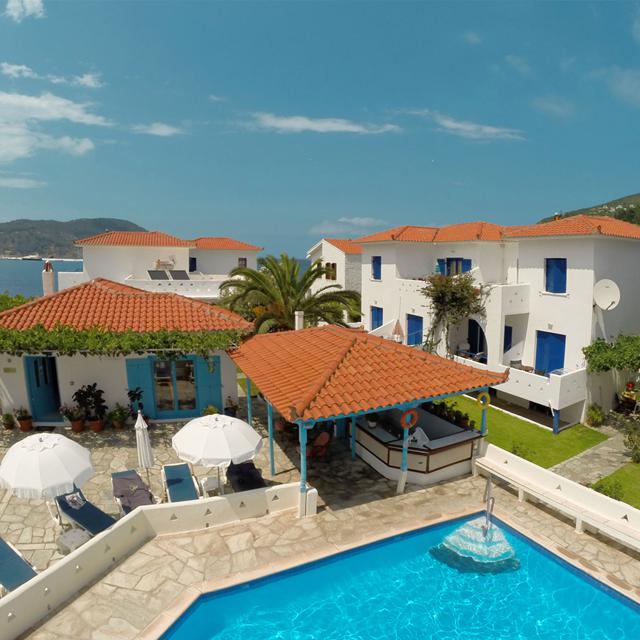 Vakantie Appartementen Sunrise Village in Skopelos-Stad (Skopelos, Griekenland)