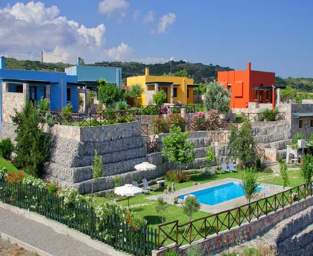 Bijzondere accommodaties Petroto Villas in Kiotari (Rhodos, Griekenland)