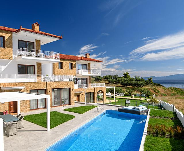 Bijzondere accommodaties Villa D'oro in Paliouri (Chalkidiki, Griekenland)