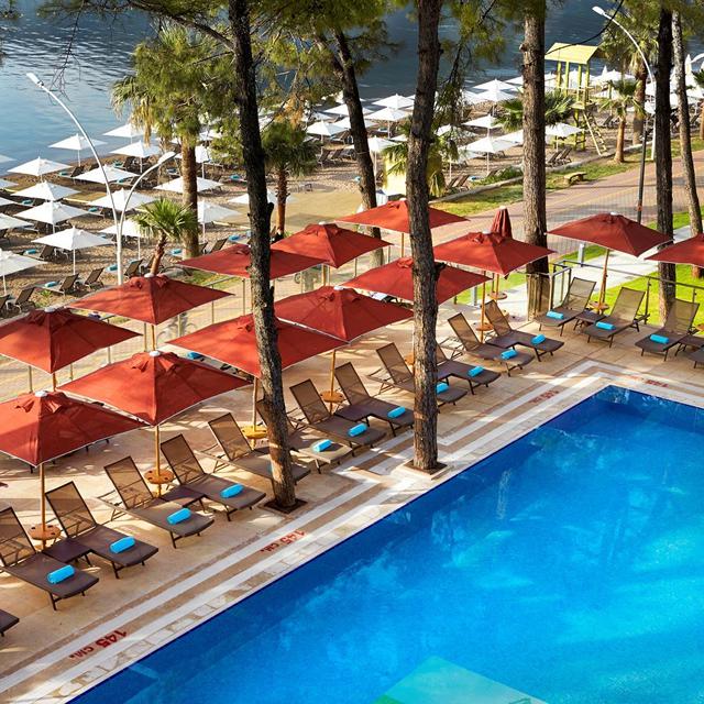 Vakantie Hotel Orka Lotus Beach in Içmeler (Aegeïsche kust, Turkije)