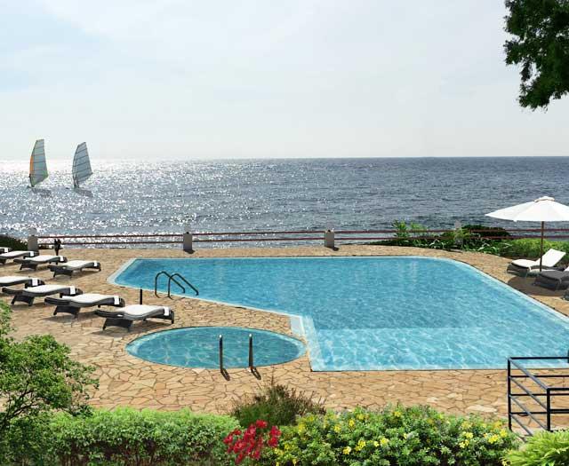 Bijzondere accommodaties Blue Waves Resort in Plomari (Lesbos, Griekenland)