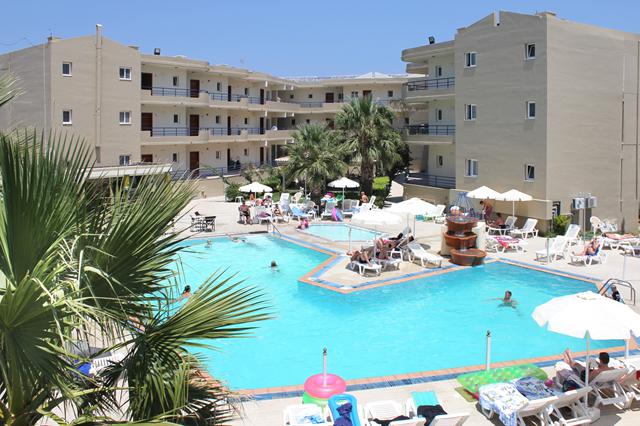 Appartement 4* Rhodos € 542,- 【hotel aan het strand】