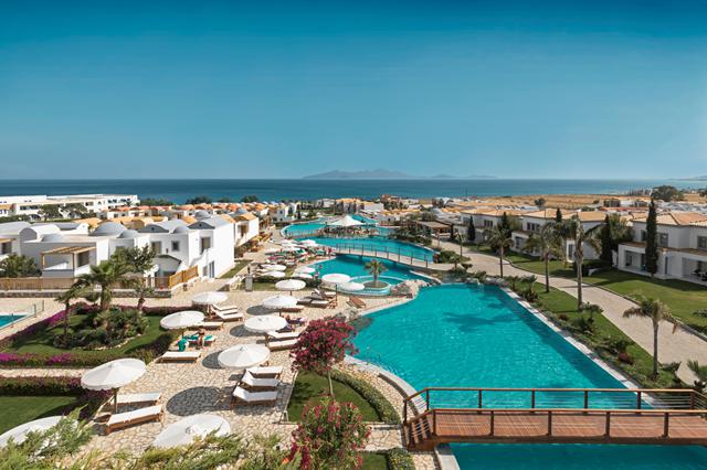 Heerlijke zonvakantie Kos ⭐ 8 Dagen all inclusive Hotel Mitsis Blue Domes Resort & Spa