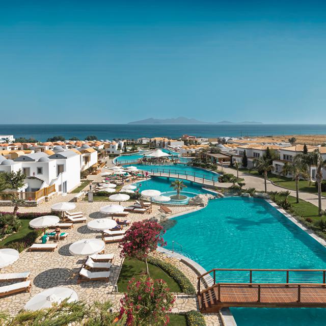 Vakantie Hotel Mitsis Blue Domes Resort & Spa in Kardamena (Kos, Griekenland)