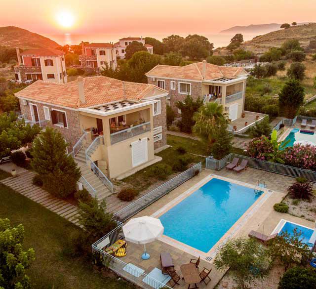 Bijzondere accommodaties Villas Anasa in Molivos (Lesbos, Griekenland)