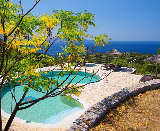 Bijzondere accommodaties Aloni Cottages in Tzamarelata (Kefalonia, Griekenland)
