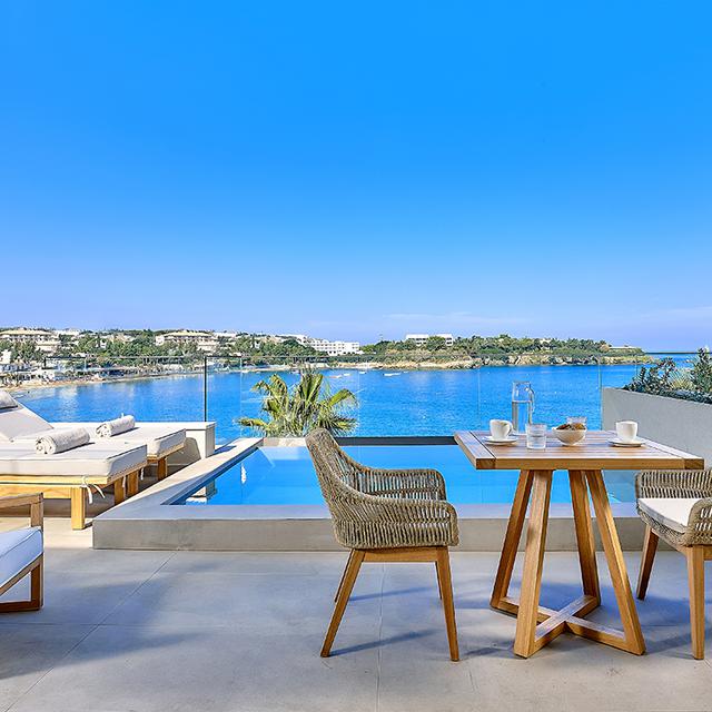 Bijzondere accommodaties Castello Infinity Suites in Agia Pelagia (Kreta, Griekenland)